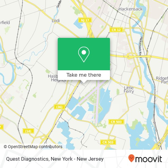 Quest Diagnostics map