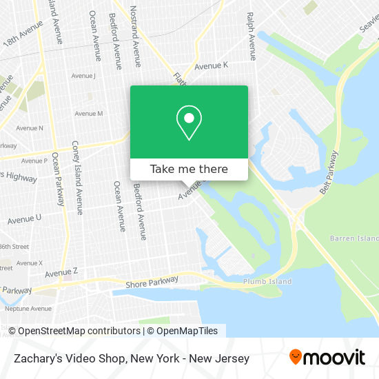 Zachary's Video Shop map