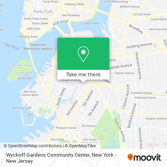 Mapa de Wyckoff Gardens Community Center