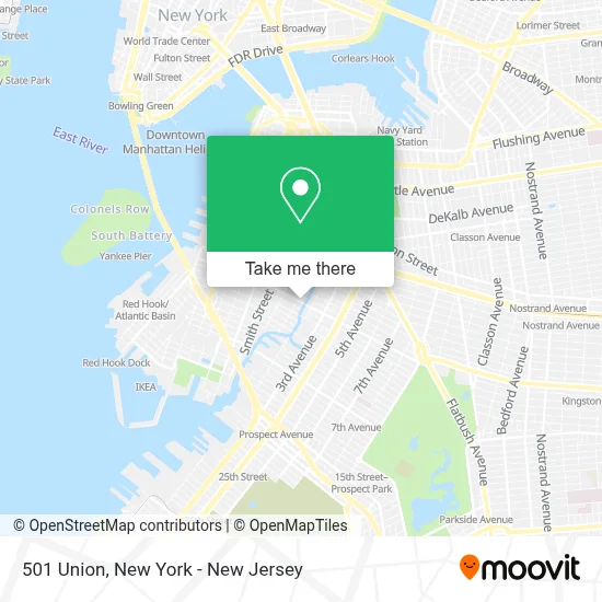 501 Union map