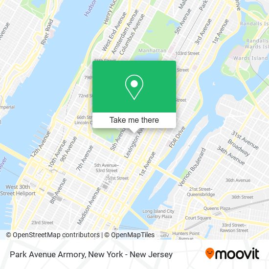 How to get to Park Avenue Armory in Manhattan by Subway Bus or Train