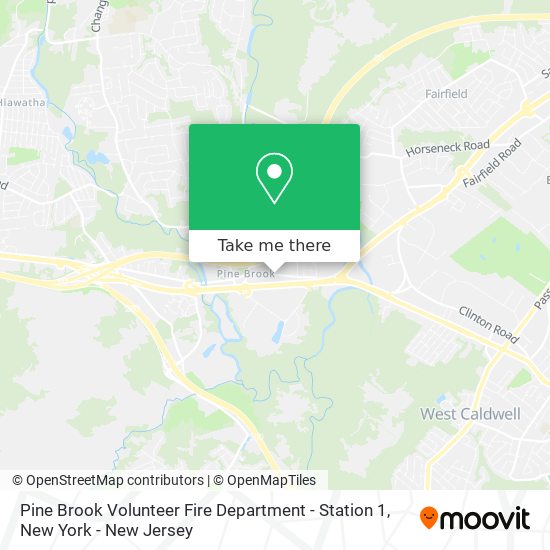 Pine Brook Volunteer Fire Department - Station 1 map