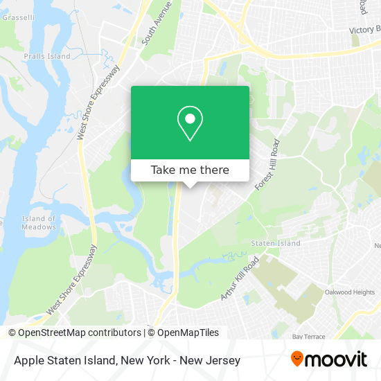 Apple Staten Island map
