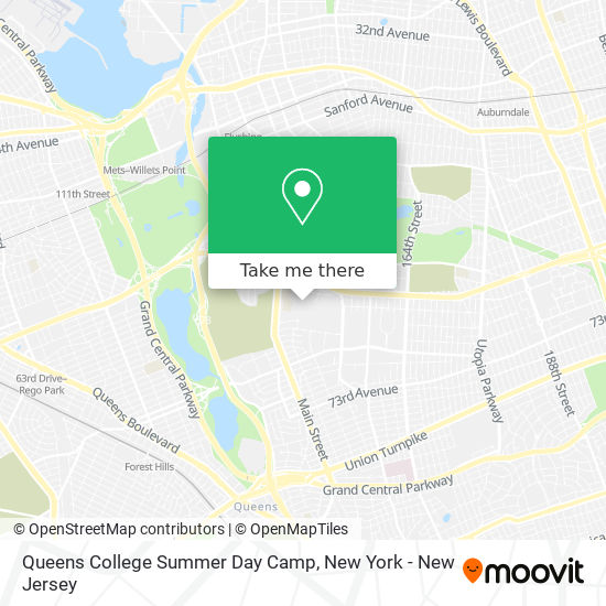 Queens College Summer Day Camp map