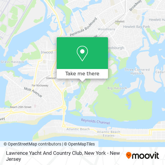 Lawrence Yacht And Country Club map