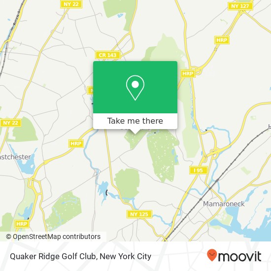 Quaker Ridge Golf Club map