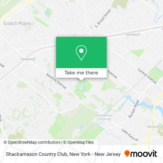 Mapa de Shackamaxon Country Club
