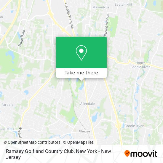 Ramsey Golf and Country Club map