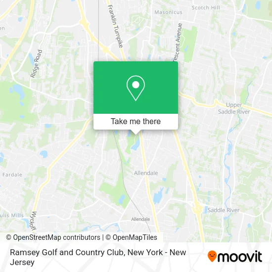 Ramsey Golf and Country Club map