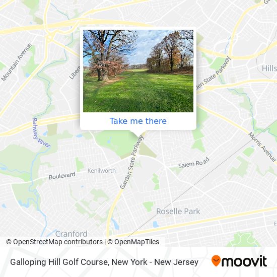 Galloping Hill Golf Course map