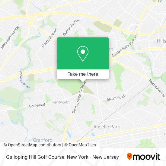Galloping Hill Golf Course map
