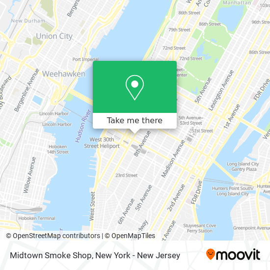 Midtown Smoke Shop map