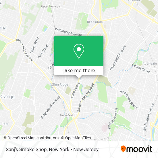 Sanj's Smoke Shop map