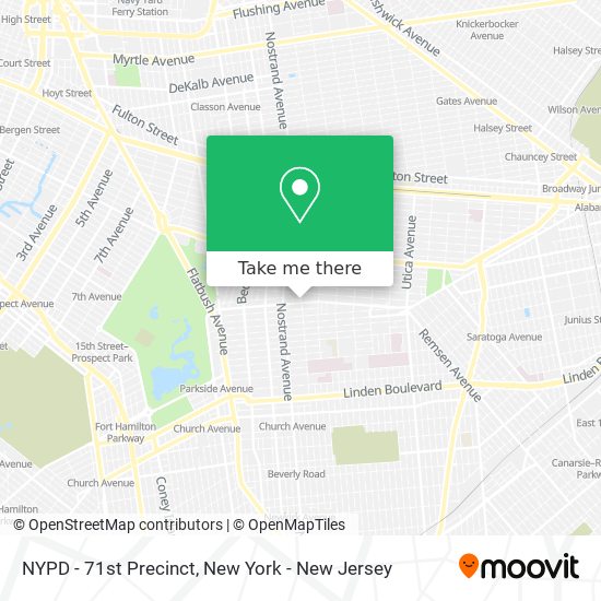 Mapa de NYPD - 71st Precinct