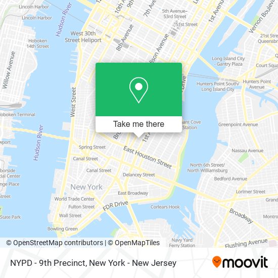 Mapa de NYPD - 9th Precinct
