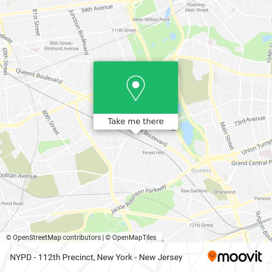 Mapa de NYPD - 112th Precinct