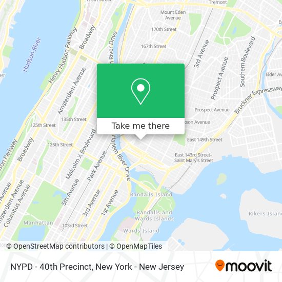 NYPD - 40th Precinct map