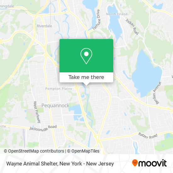 Mapa de Wayne Animal Shelter