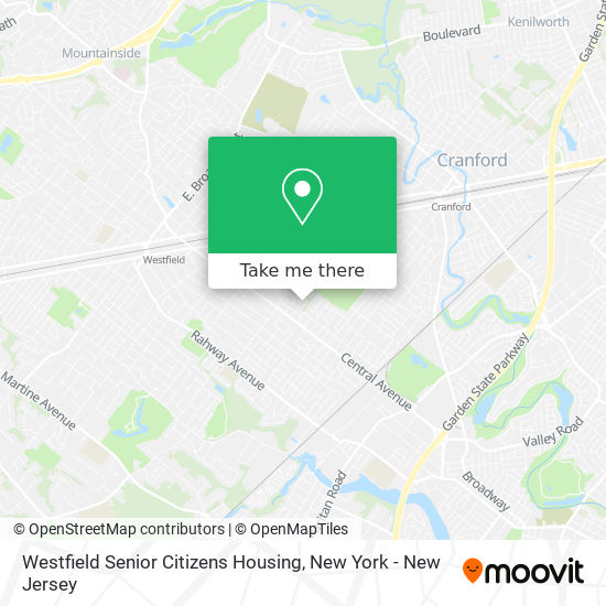 Westfield Senior Citizens Housing map