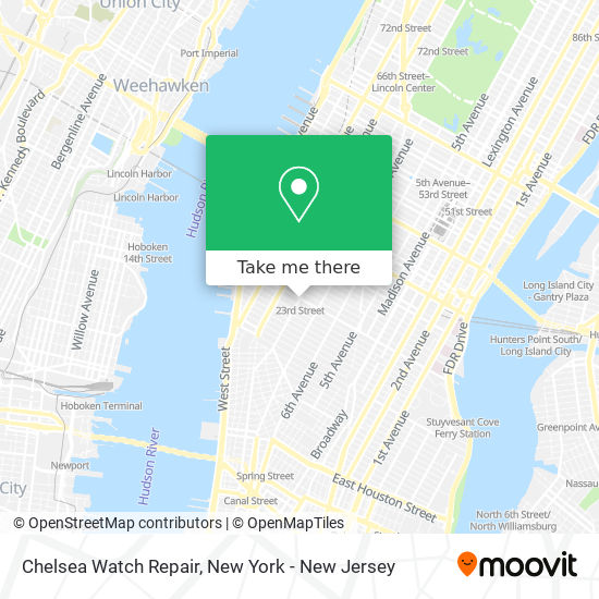 Chelsea Watch Repair map