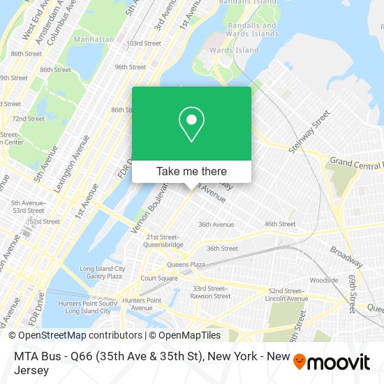MTA Bus - Q66 (35th Ave & 35th St) map