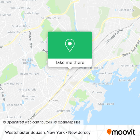 Mapa de Westchester Squash