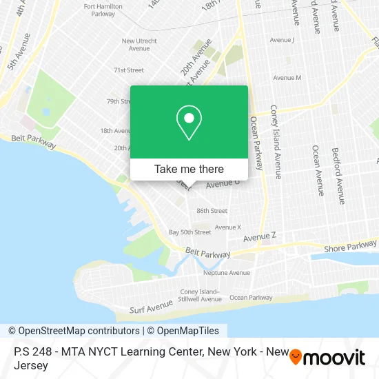 P.S 248 - MTA NYCT Learning Center map