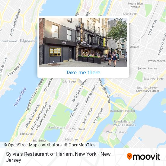 Sylvia s Restaurant of Harlem map
