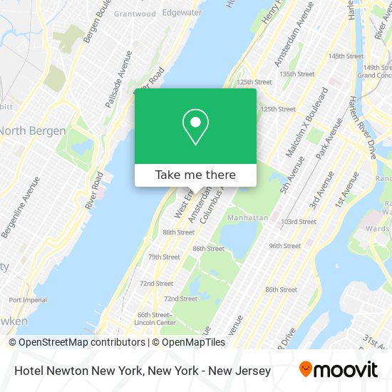 Hotel Newton New York map