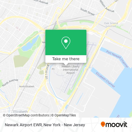 Newark Airport EWR map