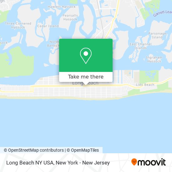 Mapa de Long Beach NY USA