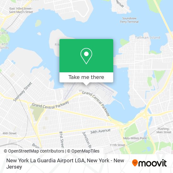New York La Guardia Airport LGA map