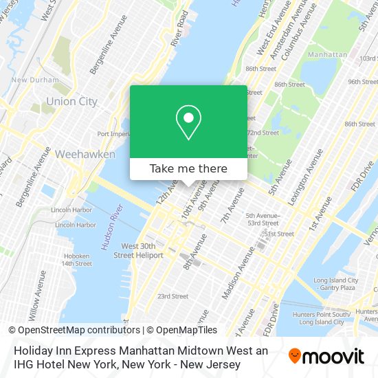 Holiday Inn Express Manhattan Midtown West an IHG Hotel New York map