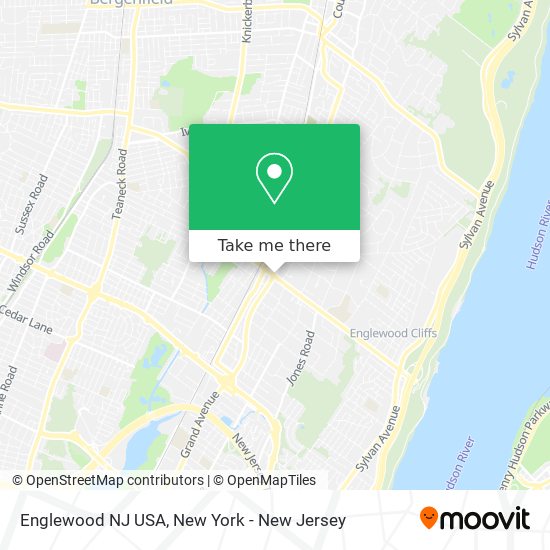 Englewood NJ USA map