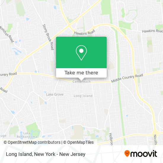 Mapa de Long Island