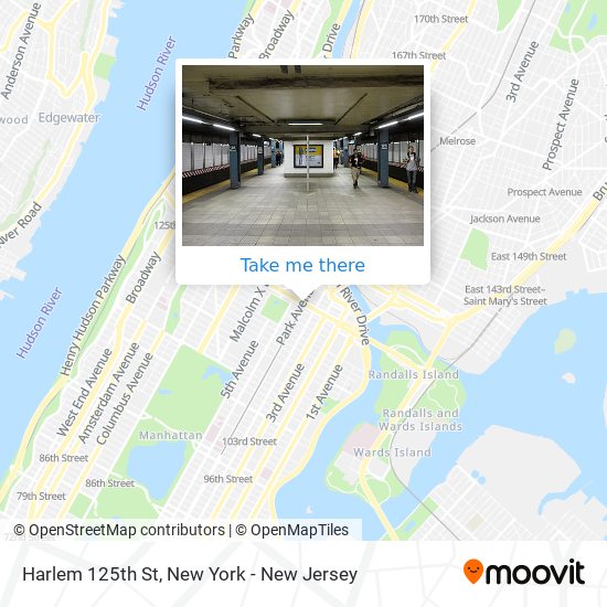 Mapa de Harlem 125th St