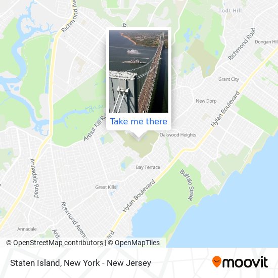 Mapa de Staten Island