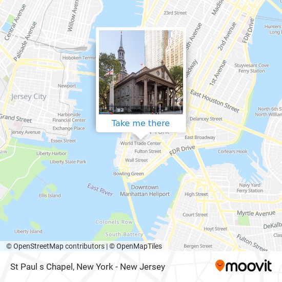 St Paul s Chapel map