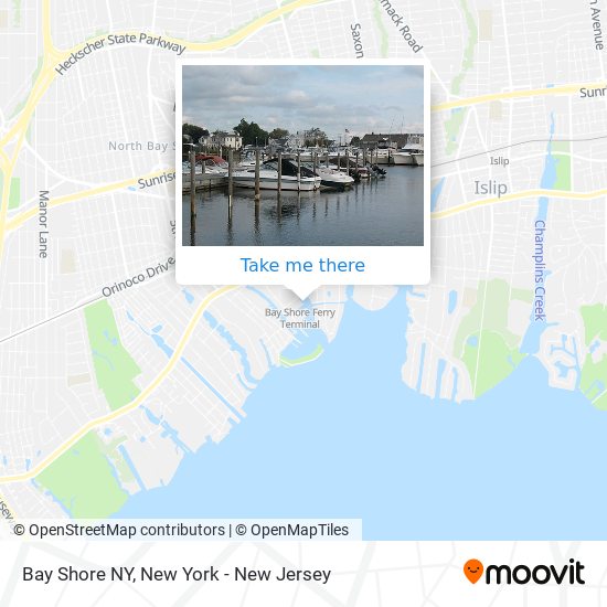 Bay Shore NY map