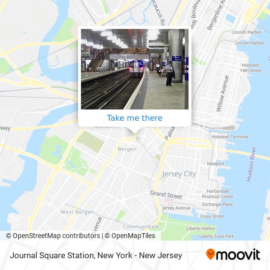 Journal Square Station map