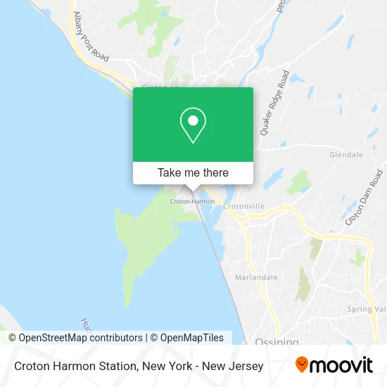 Croton Harmon Station map