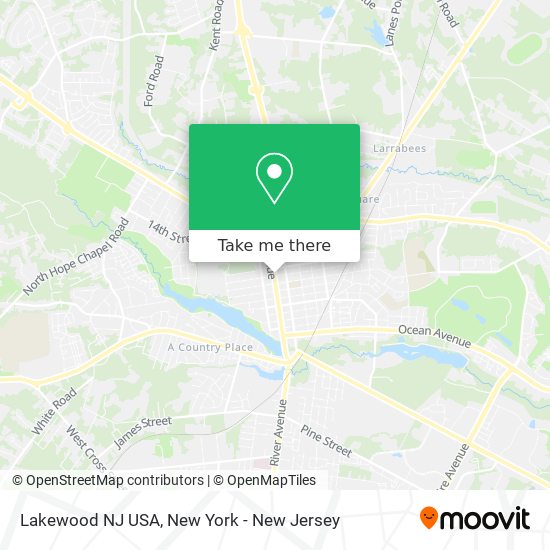 Lakewood NJ USA map