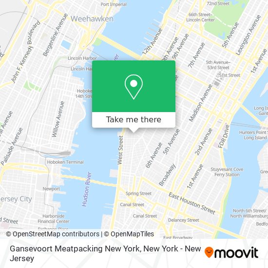 Gansevoort Meatpacking New York map