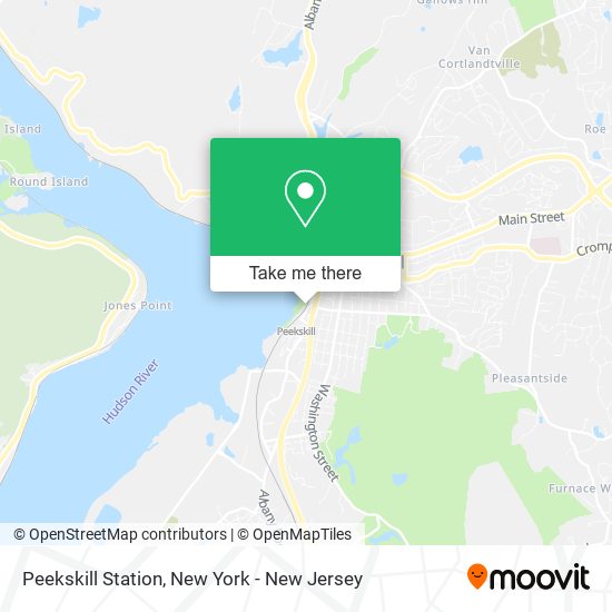 Peekskill Station map