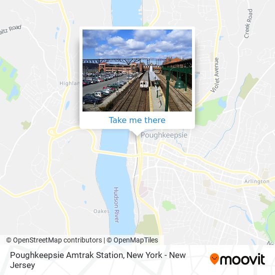Mapa de Poughkeepsie Amtrak Station