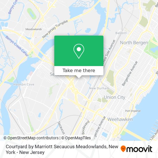 Mapa de Courtyard by Marriott Secaucus Meadowlands