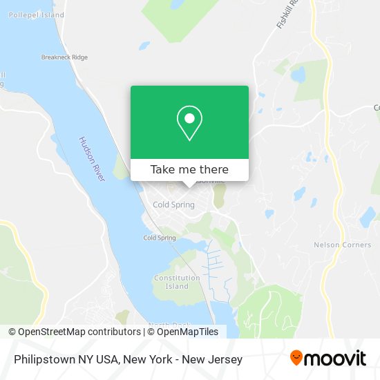 Mapa de Philipstown NY USA
