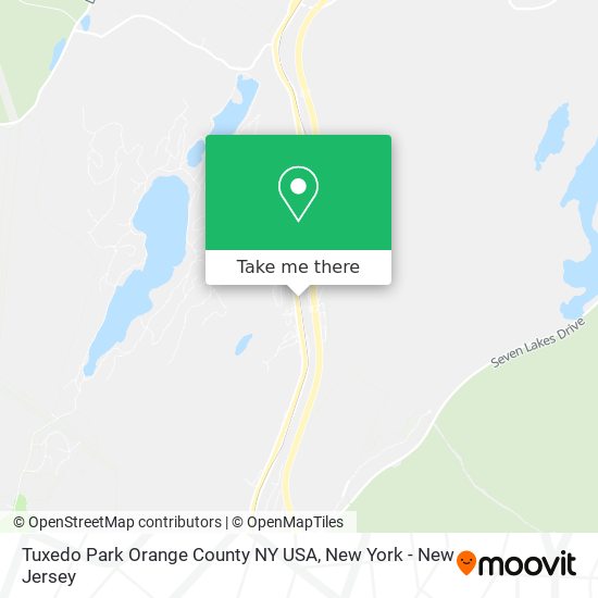 Mapa de Tuxedo Park Orange County NY USA
