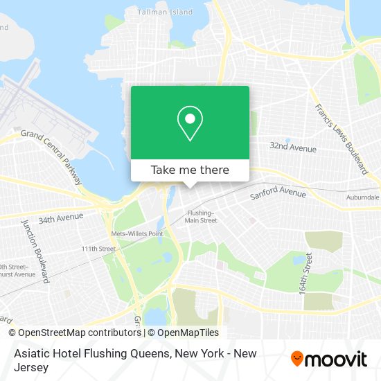 Asiatic Hotel Flushing Queens map