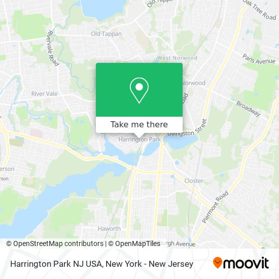 Mapa de Harrington Park NJ USA